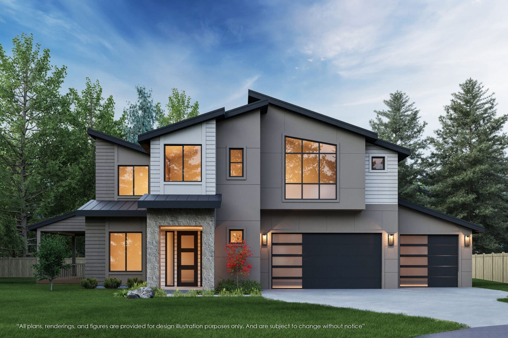 2548 155th Place SE - Bellevue - Rendering 2 - MN Custom Homes