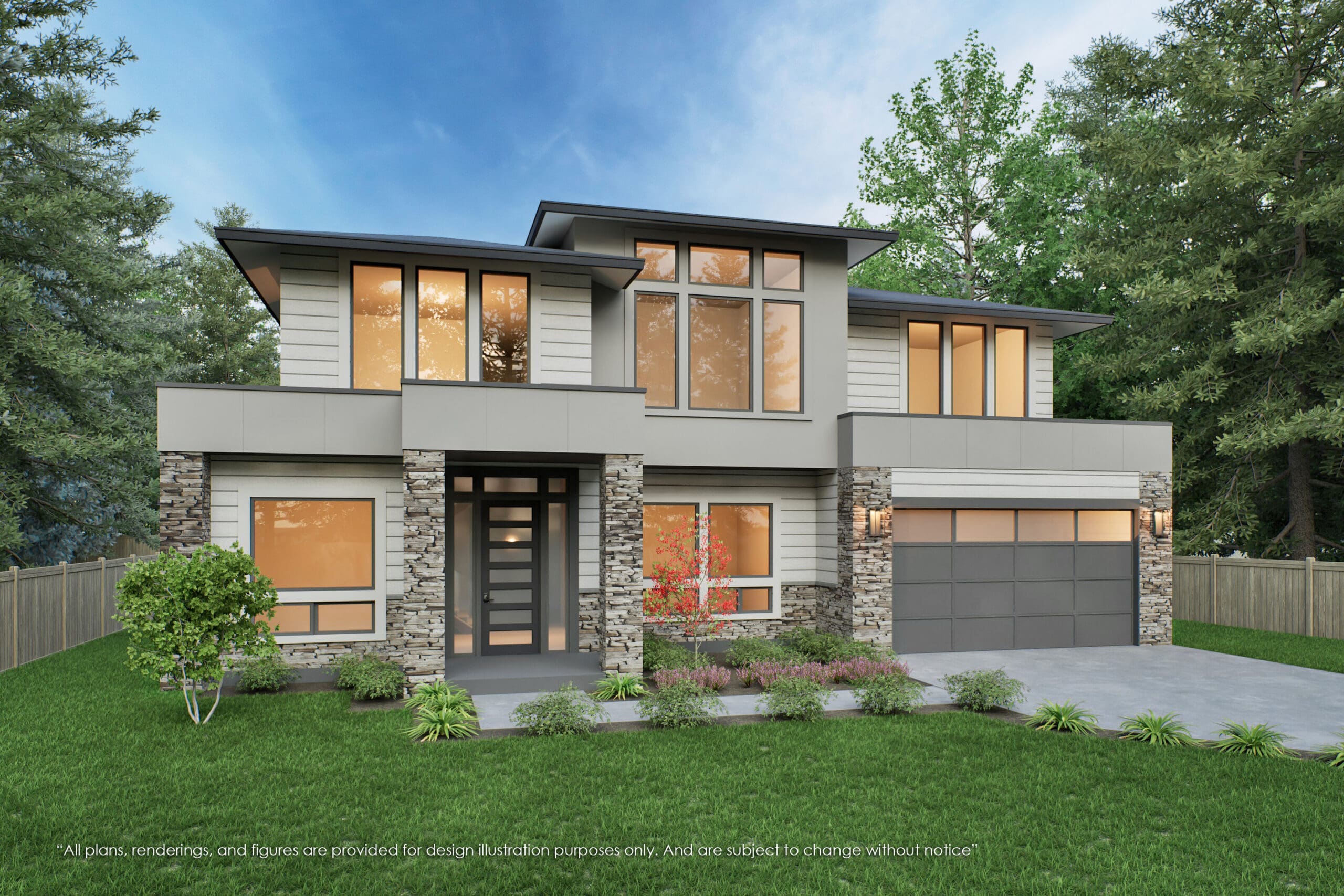 14920 Southeast 45th Place, Bothell WA - Rendering 3 - MN Custom Homes