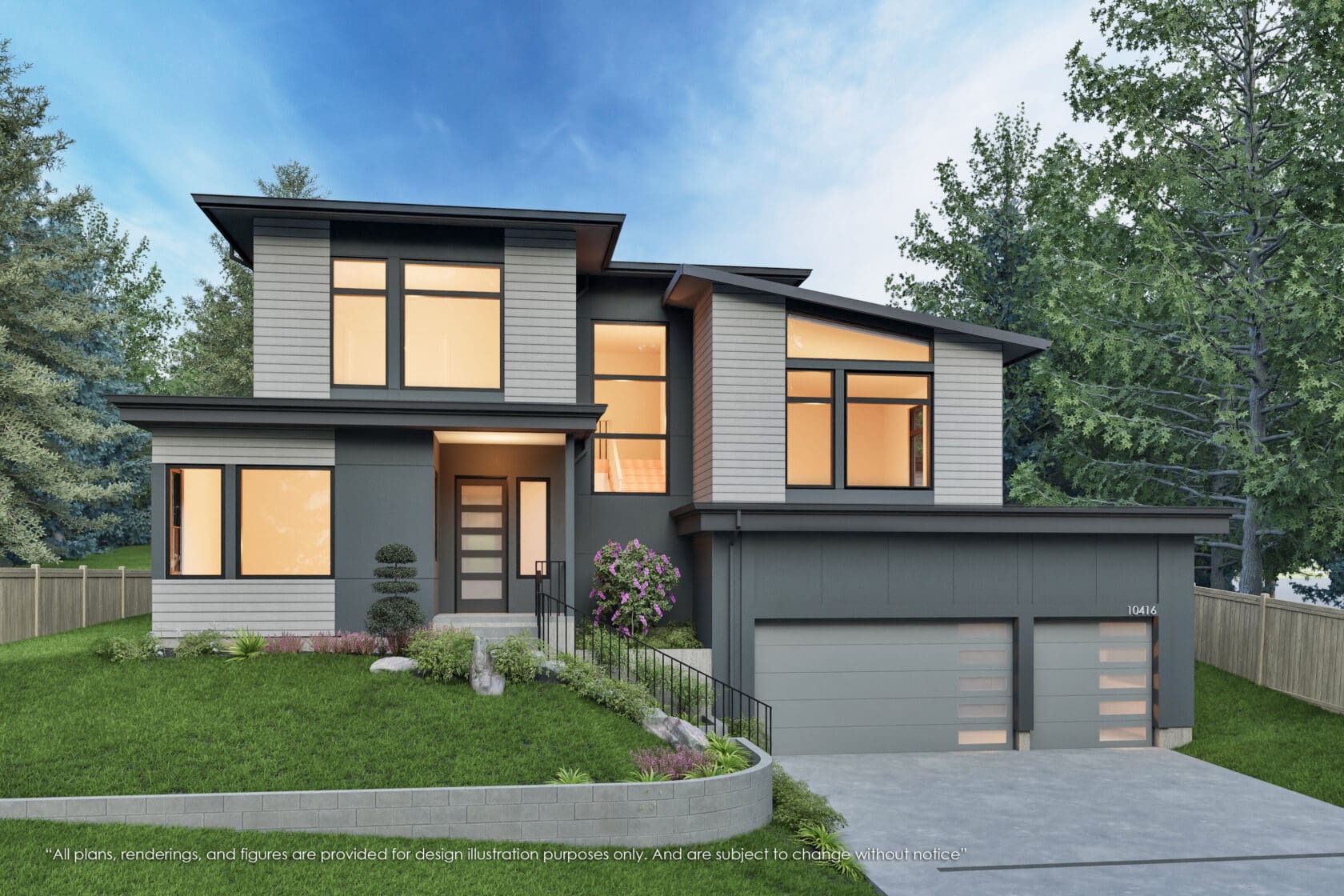 10416 Northeast 109th Street- Kirkland - Rendering 1 - MN Custom Homes