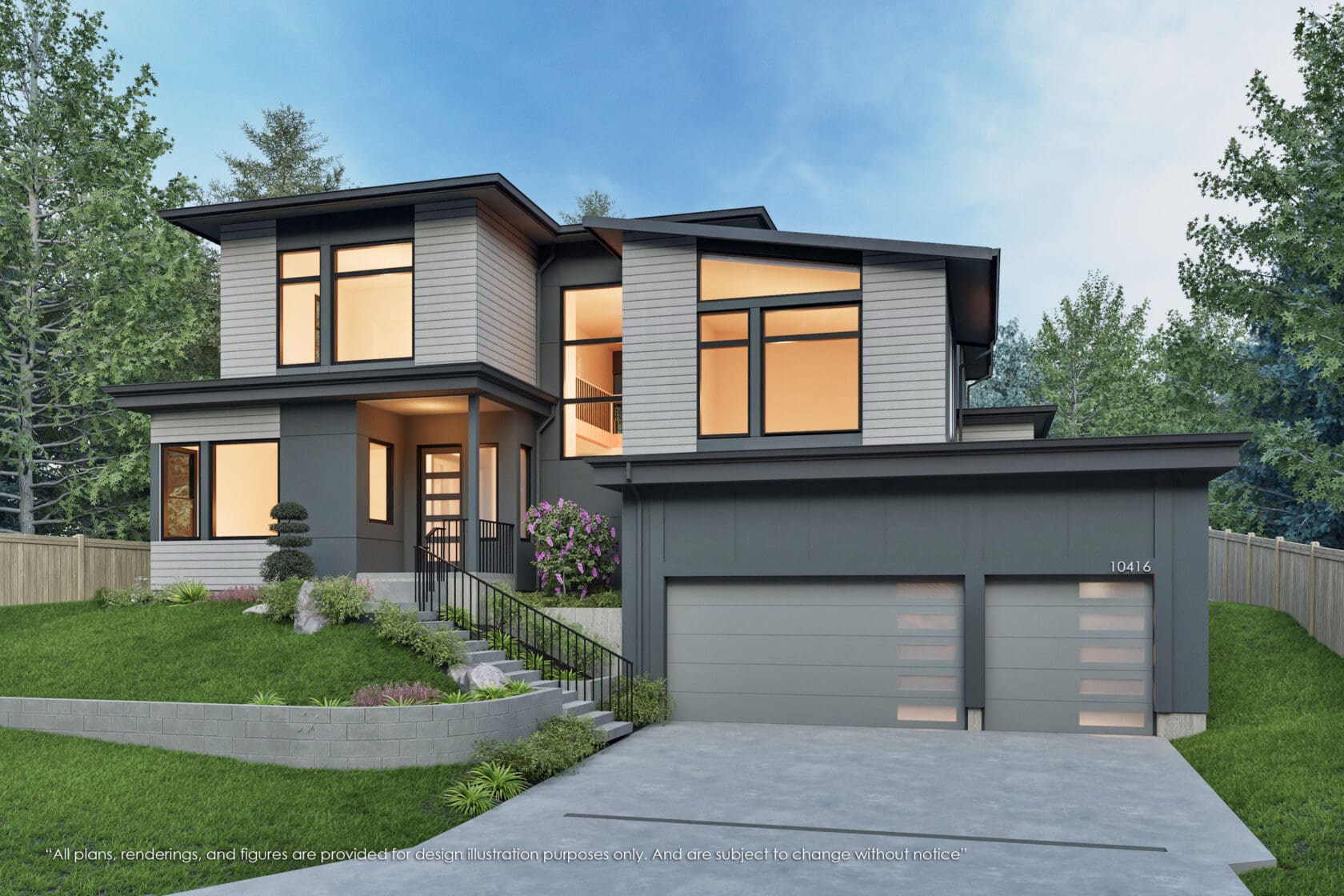 10416 Northeast 109th Street- Kirkland - Rendering 2 - MN Custom Homes