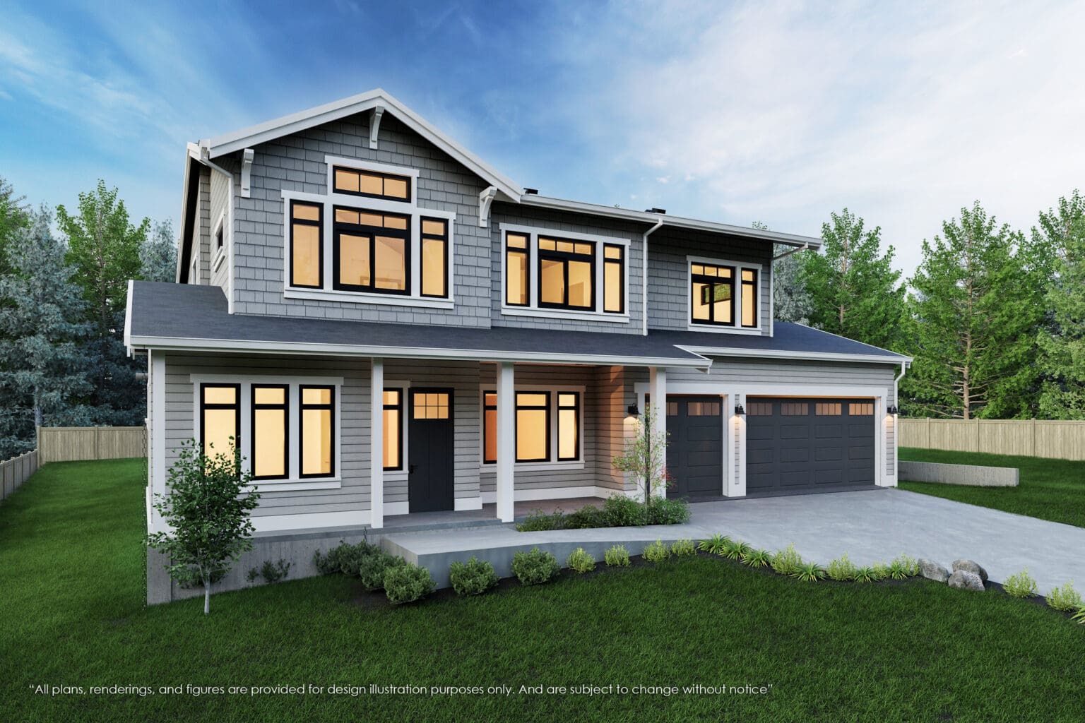 12812 NE 91st St - Kirkland - Rendering 3 - MN Custom Homes