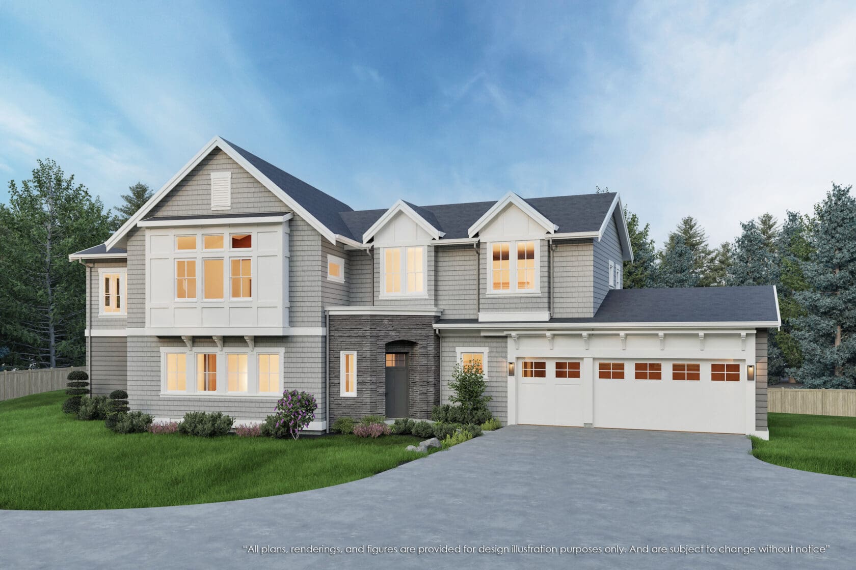 13393 NE 45th St, Bellevue - Rendering 2 - MN Custom Homes