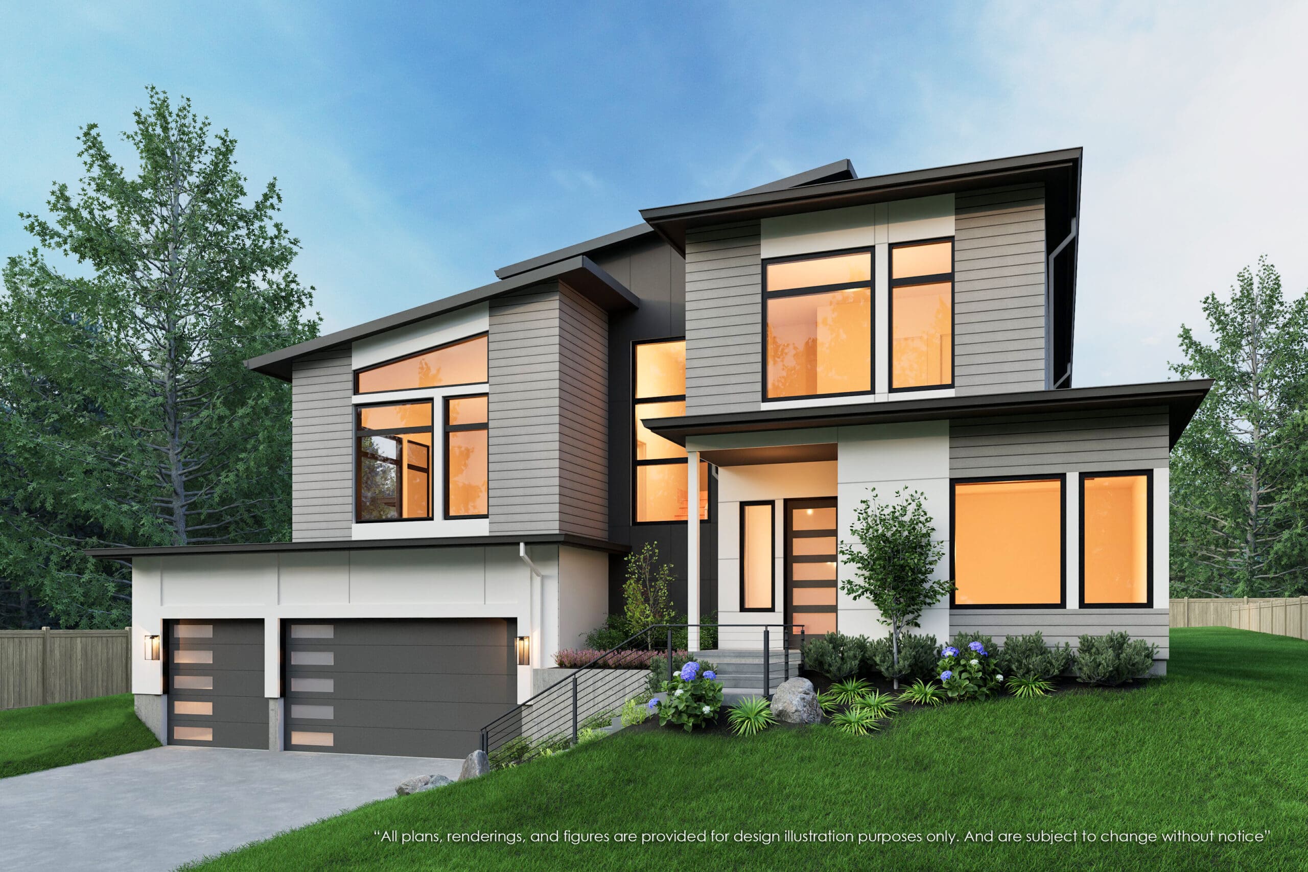 13002 NE 102nd Place - Kirkland - Rendering 1 - MN Custom Homes