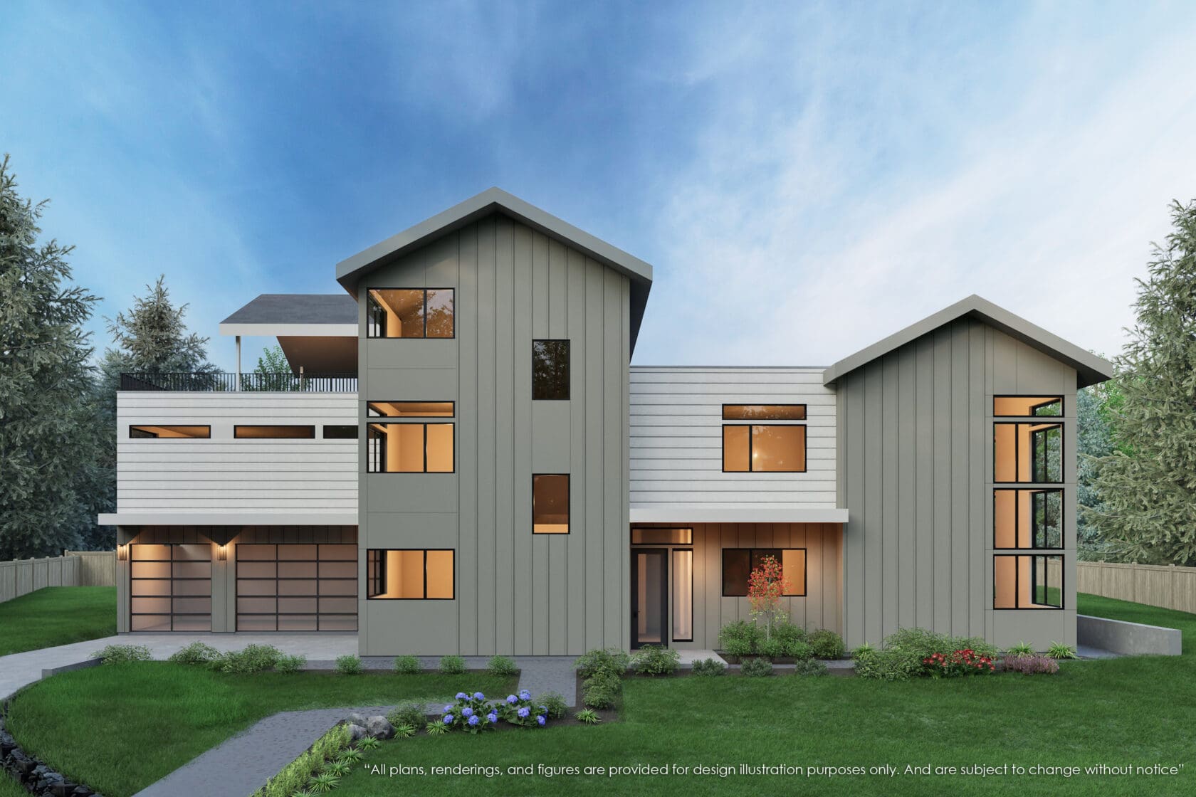 10316 Southeast 25th Street - Bellevue- Rendering 1 - MN Custom Homes