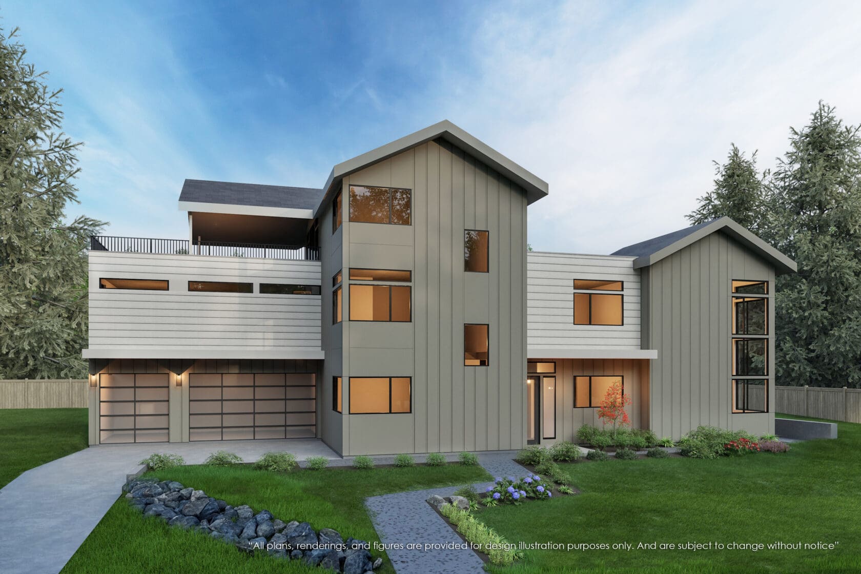 10316 Southeast 25th Street - Bellevue- Rendering 3 - MN Custom Homes