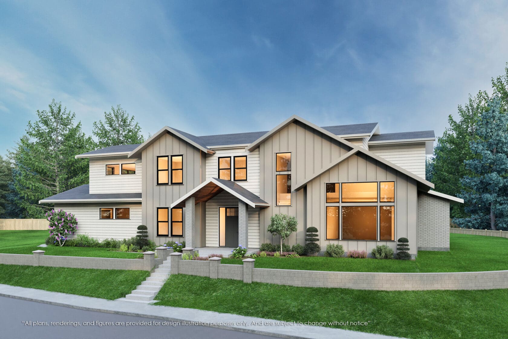 11231 Northeast 97th Street - Kirkland - Rendering 2 - MN Custom Homes