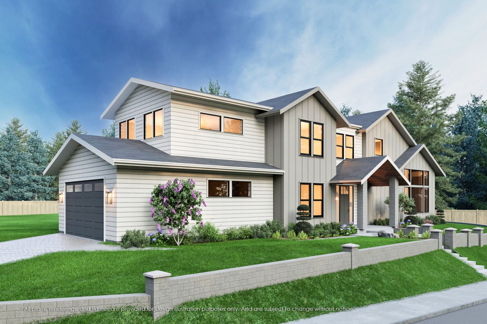 11231 Northeast 97th Street - Kirkland - Rendering 3 - MN Custom Homes