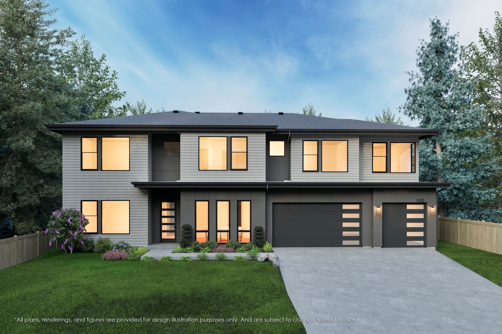 1622 153rd Avenue Southeast - Bellevue - Rendering 1 - MN Custom Homes