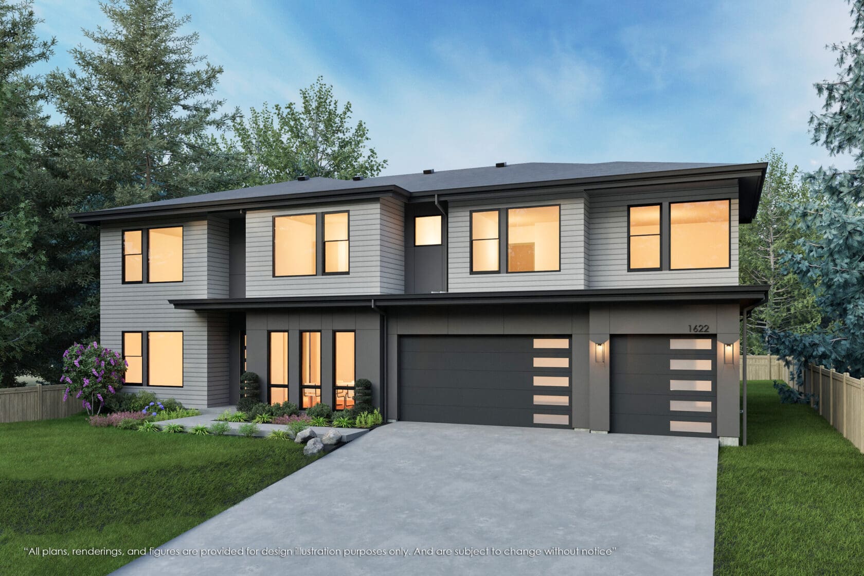 1622 153rd Avenue Southeast - Bellevue - Rendering 3 - MN Custom Homes