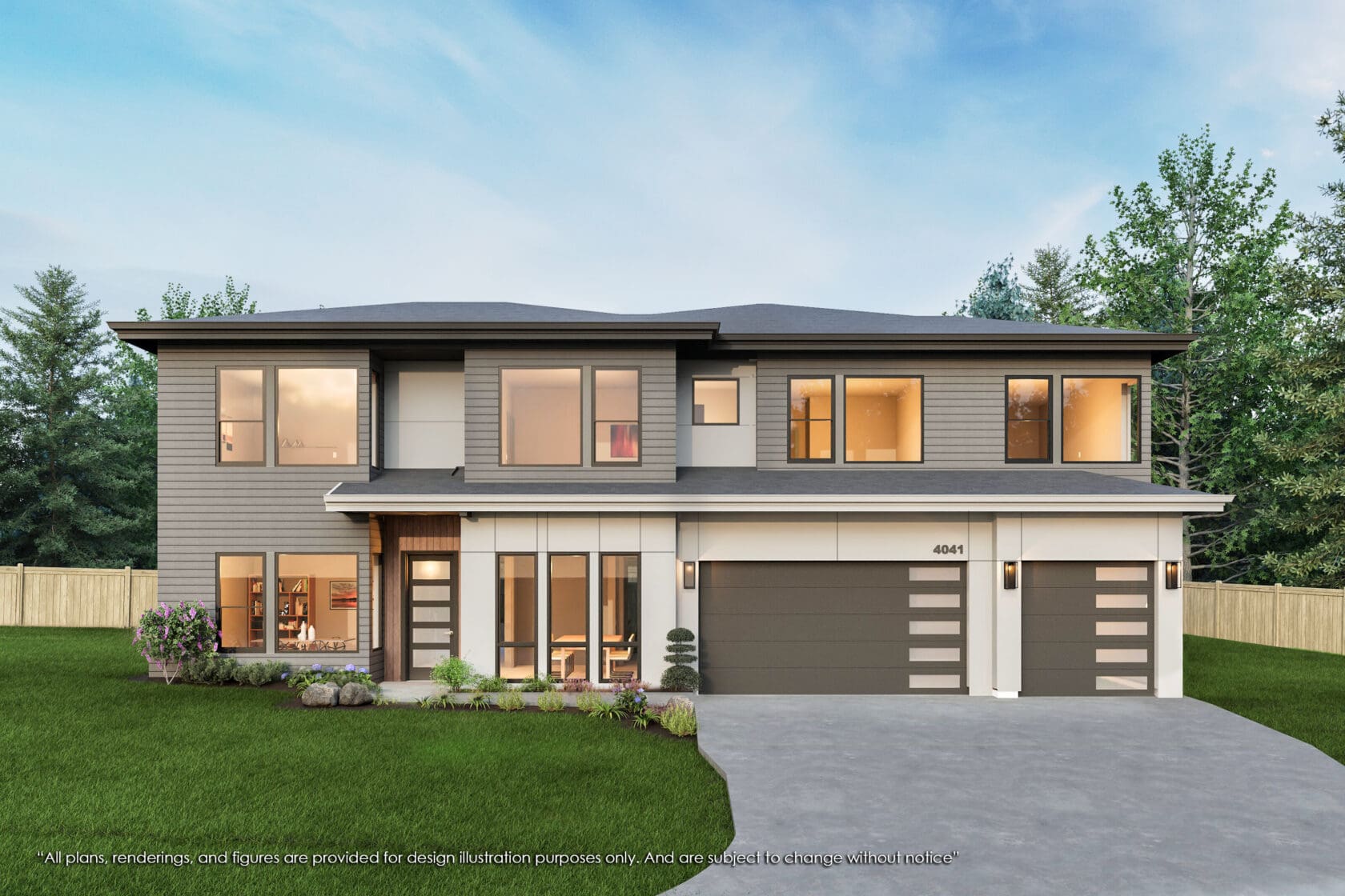 4041 162nd Avenue Southeast - Bellevue- Rendering 1 - MN Custom Homes