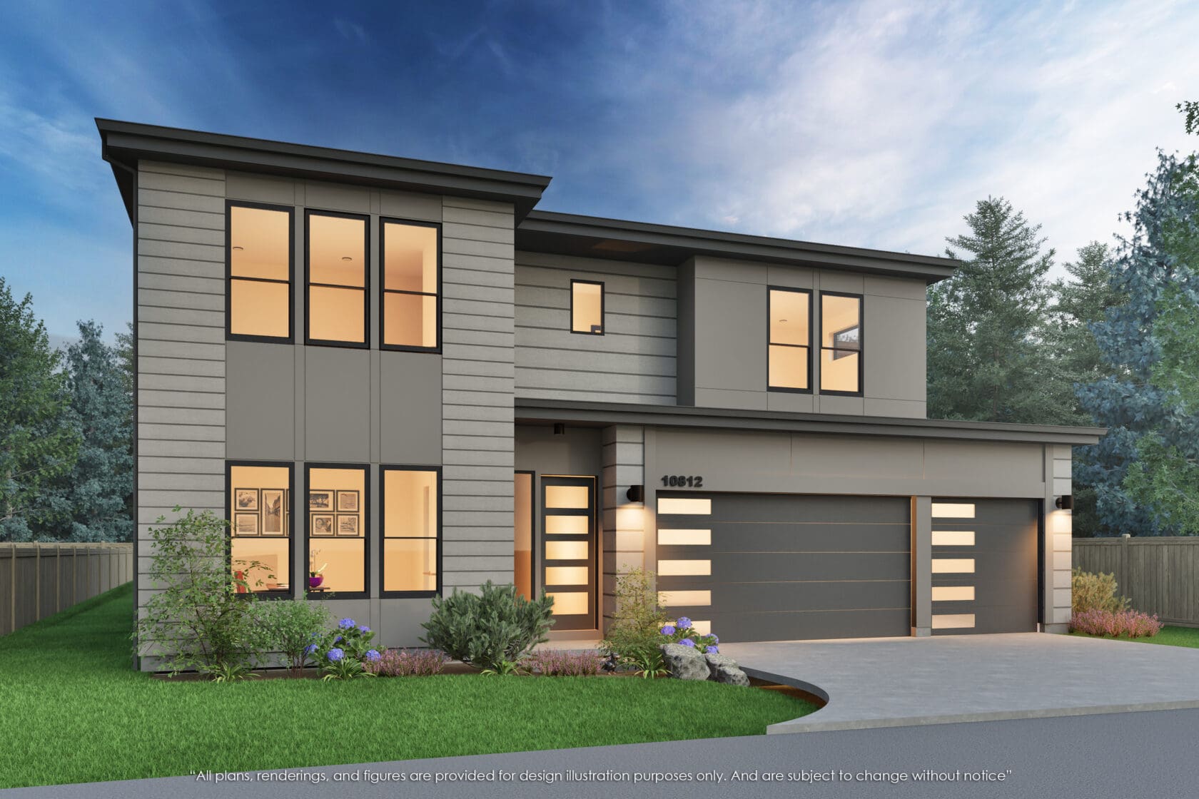 10812 NE 12th Place, Bellevue - MN Custom Homes - Rendering 02