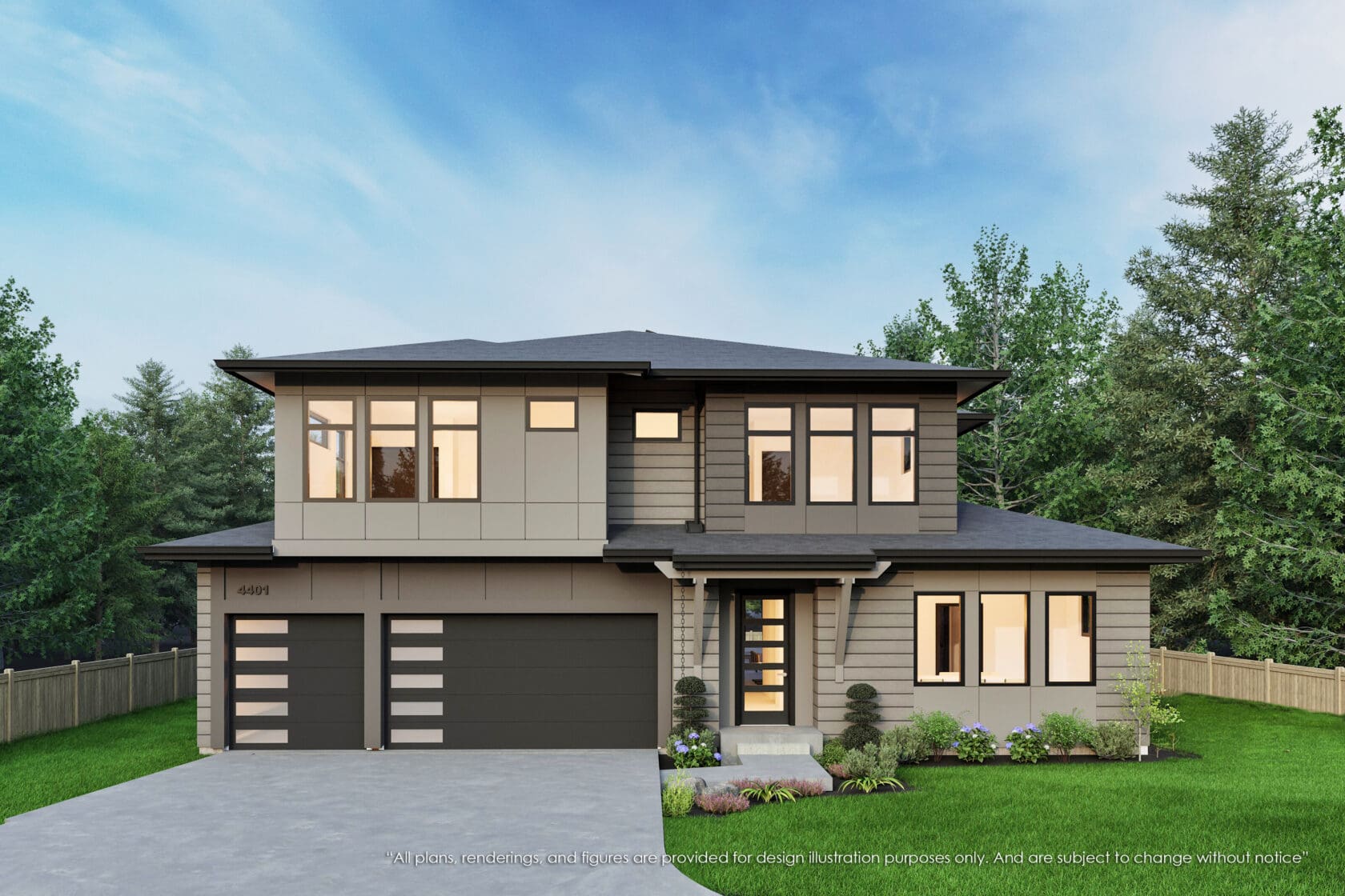 4401 123rd Ave SE, Bellevue - MN Custom Homes - Rendering 01